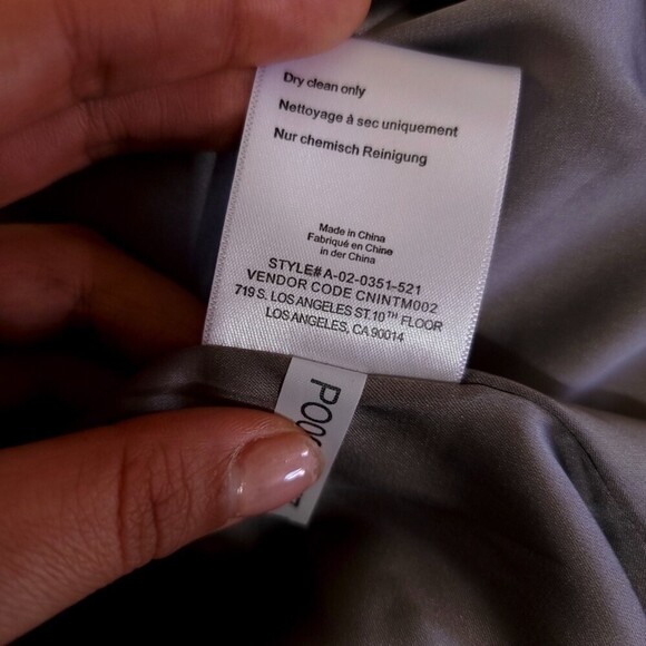 NWT Anine Bing 100% Silk Papillon Fairy Mini Dress Ash Violet Butterfly Ethereal - Picture 14 of 15